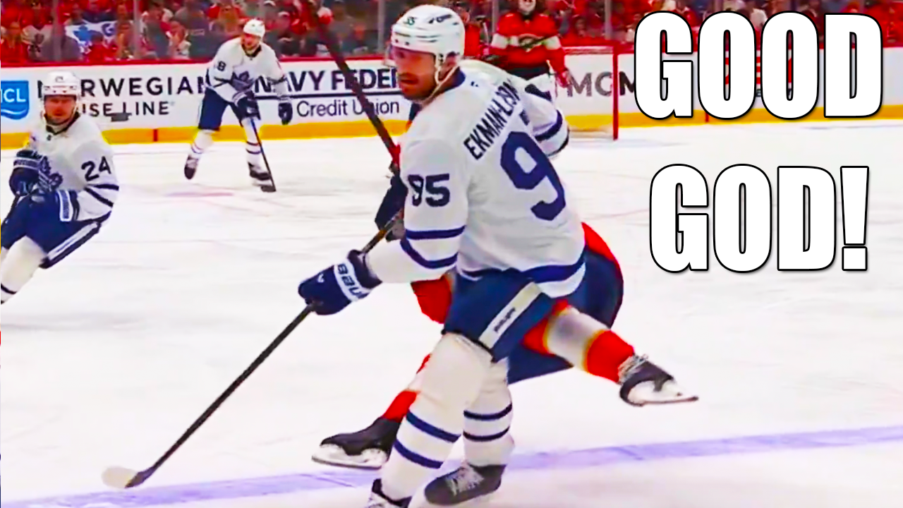 Oliver Ekman-Larsson Hit on Evan Rodrigues | Florida Panthers vs Toronto Maple Leafs 2025 NHL Playoffs Highlights