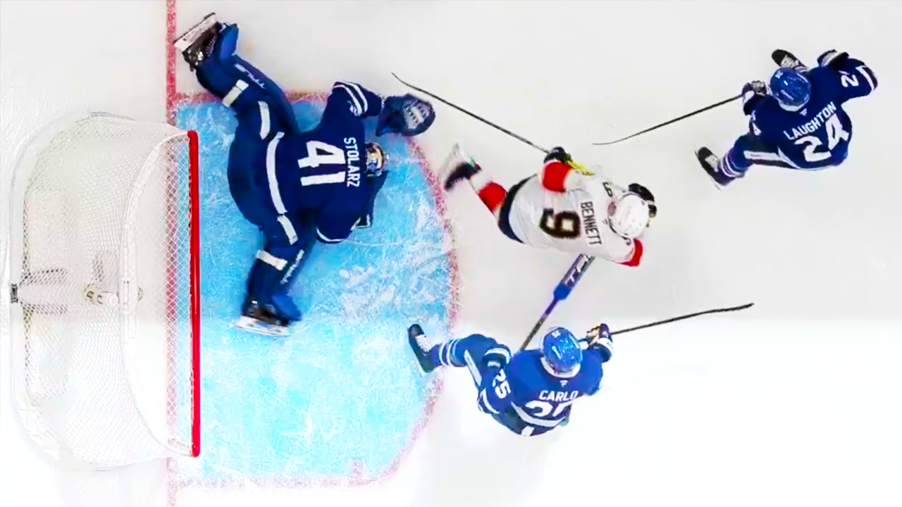 Sam Bennett Hit on Anthony Stolarz Injury | Florida Panthers vs Toronto Maple Leafs 2025 NHL Playoffs Highlights