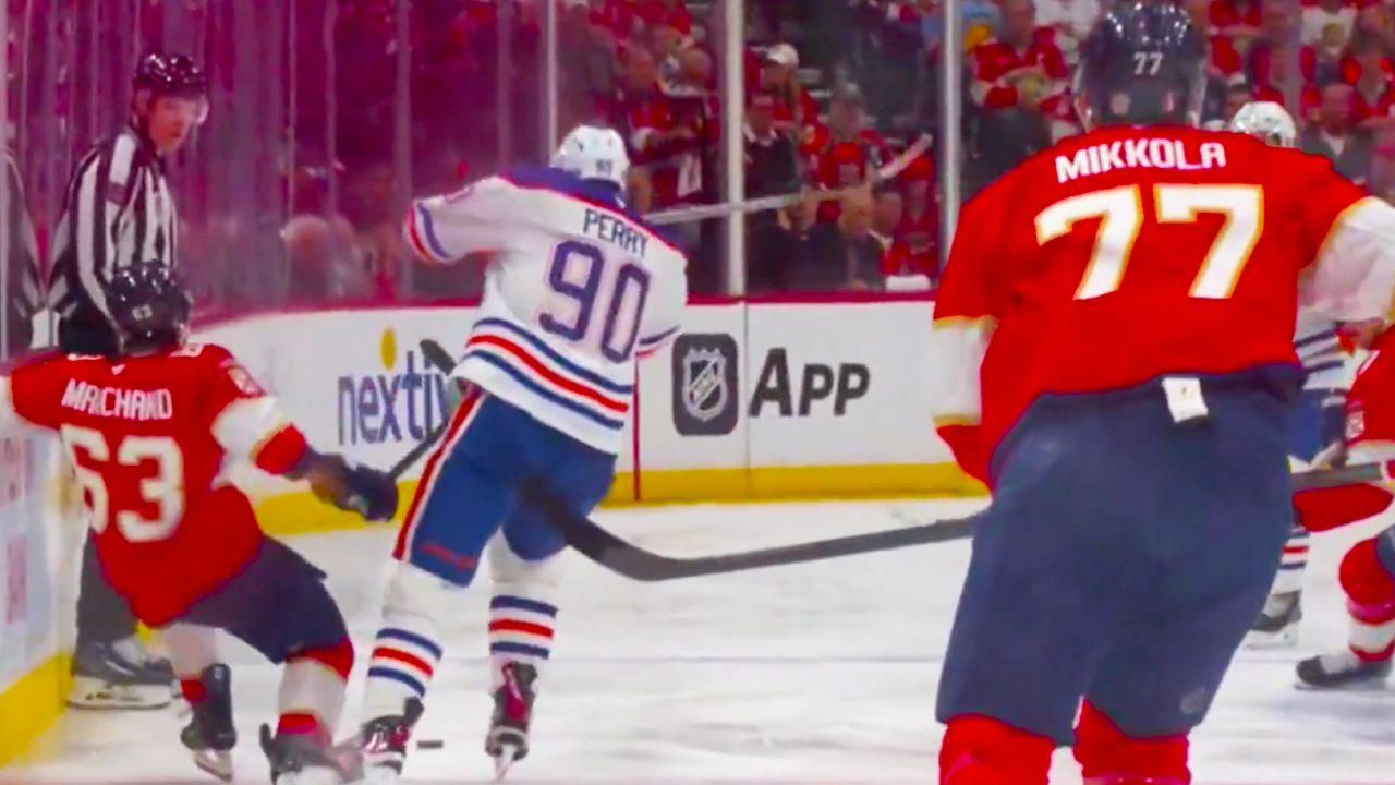Corey Perry Hit on Brad Marchand | Oilers vs Panthers 2025 NHL Stanley Cup Final Highlights
