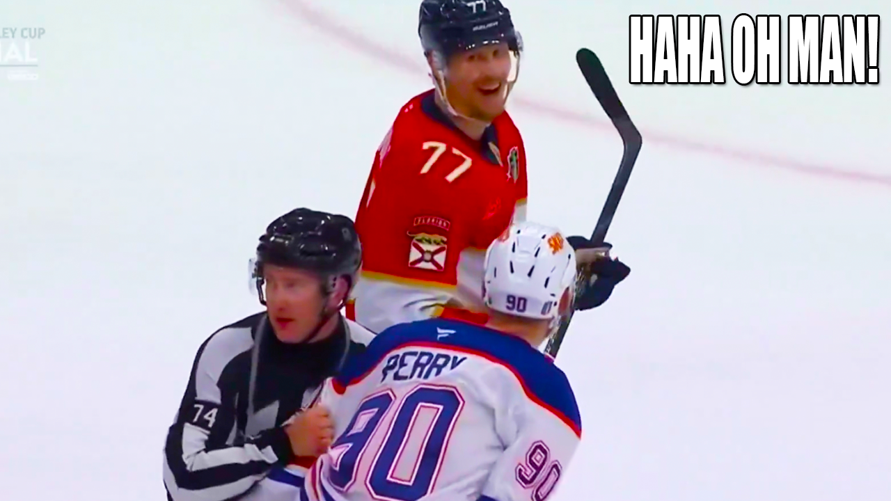 Corey Perry gave Niko Mikkola nasty two hander, and dropped the gloves to fight | Panthers vs Oilers