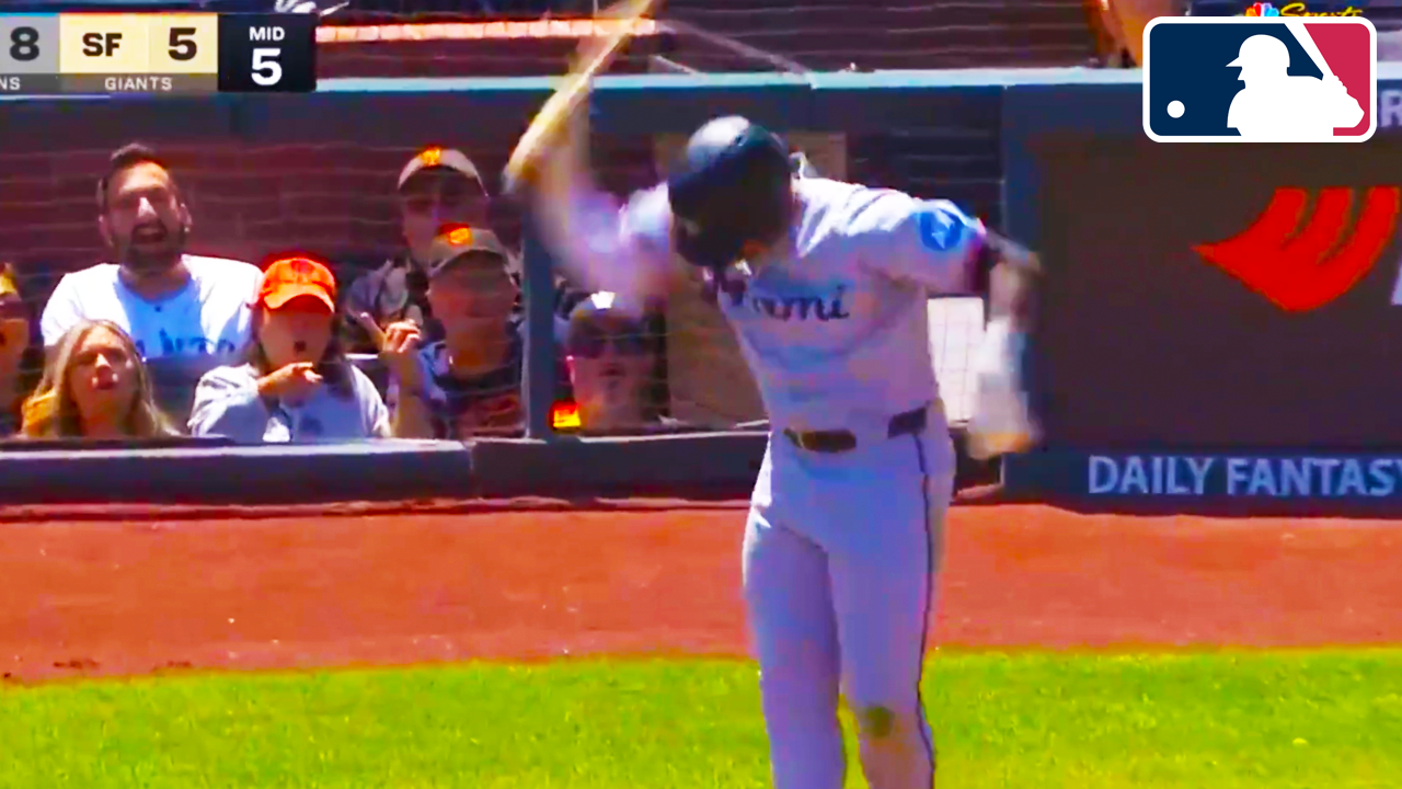 Giants broadcaster Mike Krukow says “BUSH!” not impressed with Dane Myers’ tantrum after striking out | Marlins vs Giants 2025 MLB Highlights