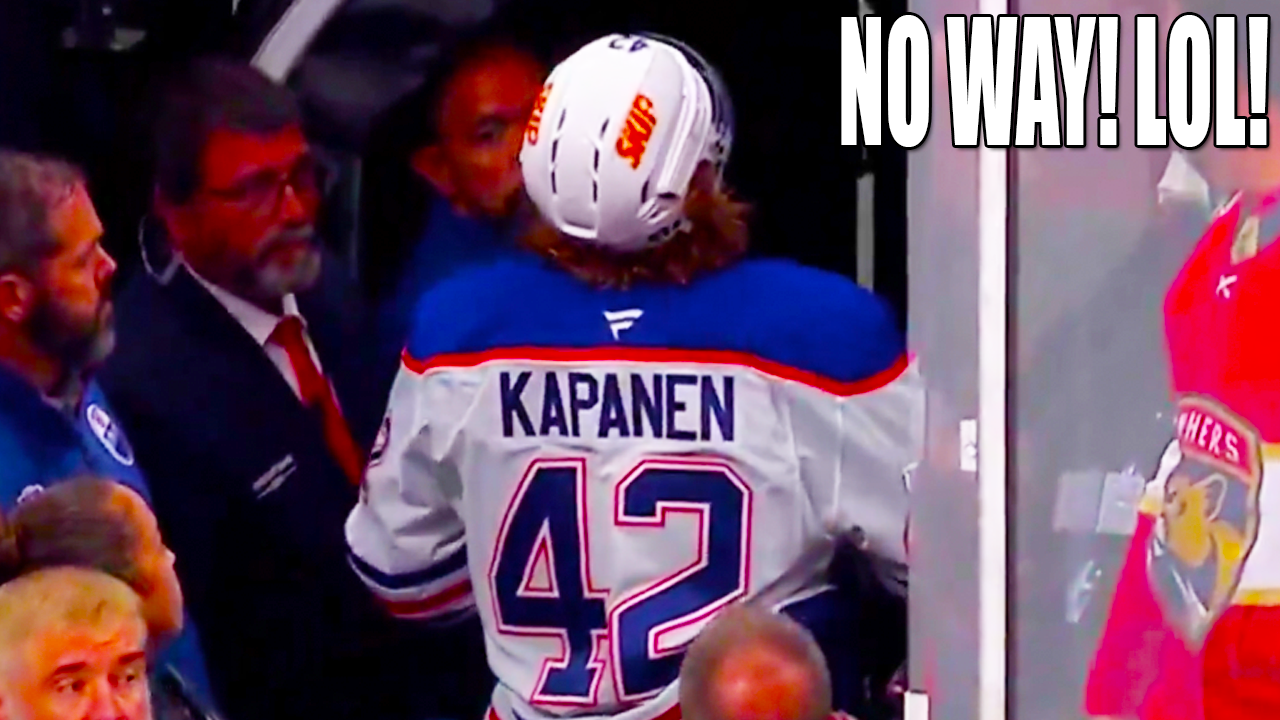 Kasperi Kapanen blows kiss to Panthers fans who flipped him off | Panthers vs Oilers NHL Highlights