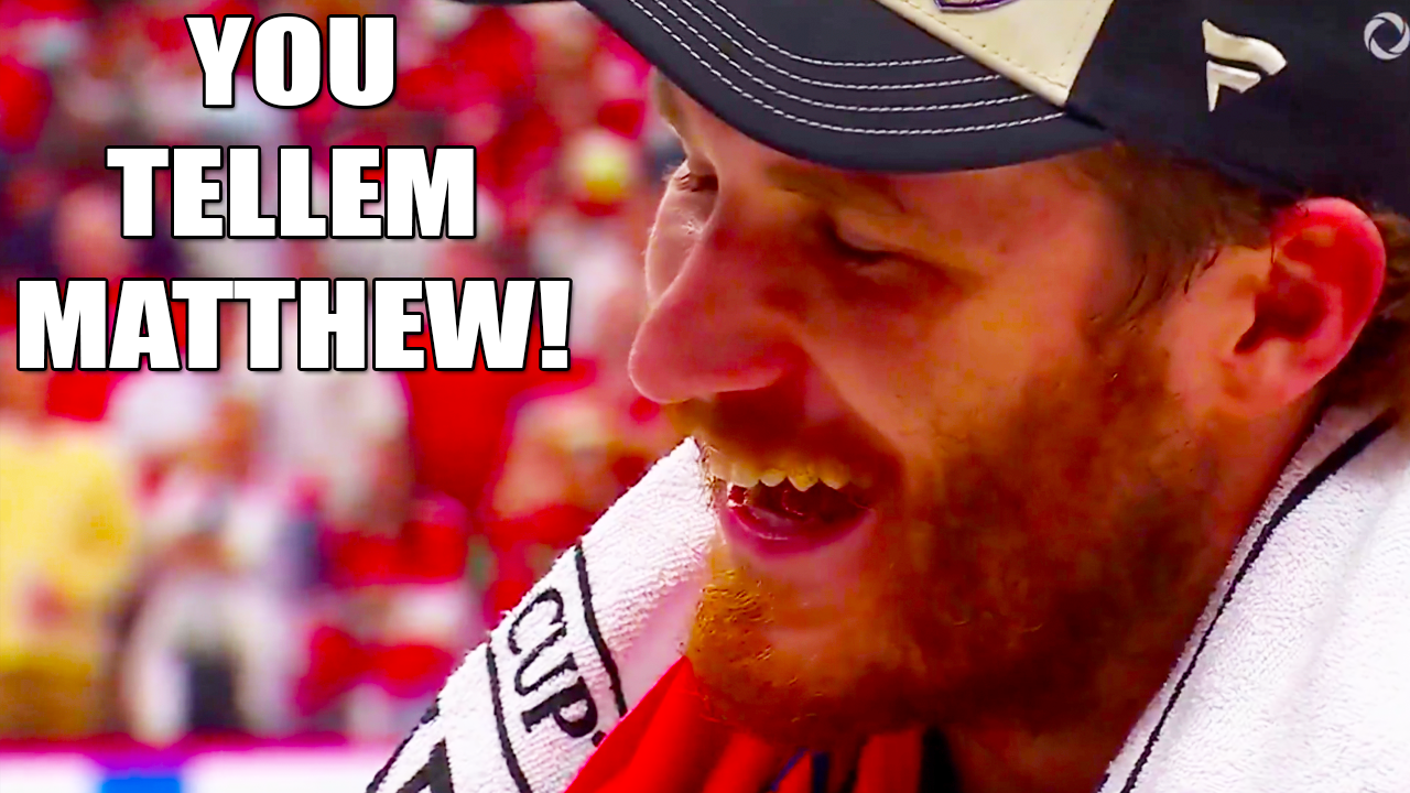 Matthew Tkachuk to hater “I hope that f’ing guy is watching tonight” | Oilers vs Panthers 2025 NHL Stanley Cup Final