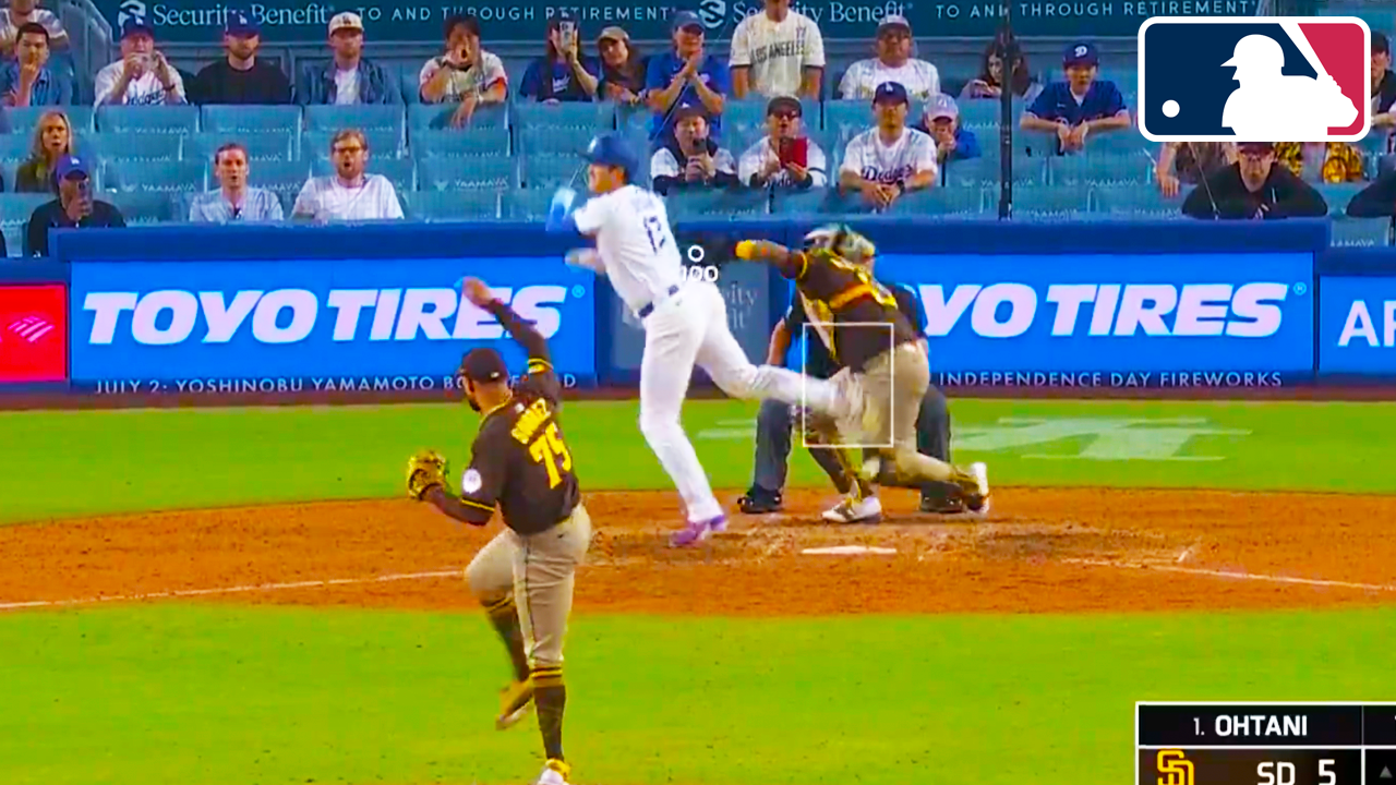 Shohei Ohtani Hit by Pitch by Robert Suárez | San Diego Padres vs LA Dodgers 2025 MLB Highlights