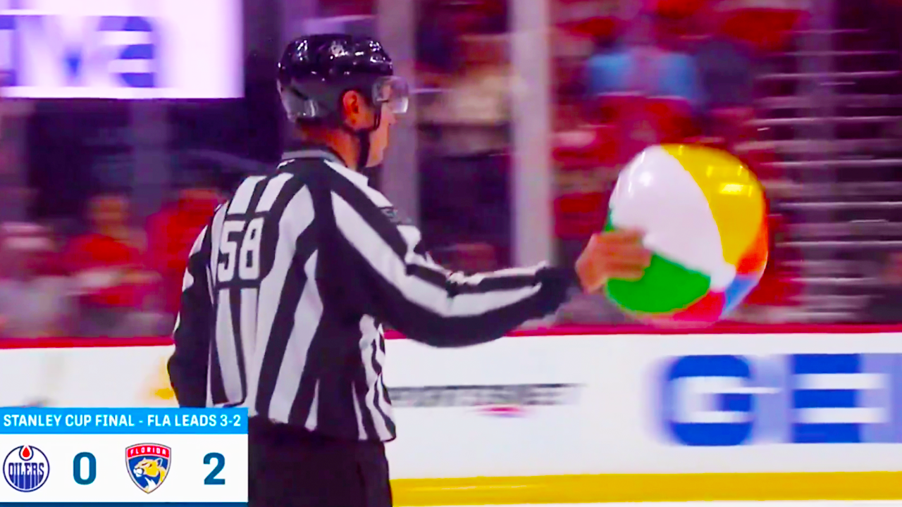 Someone Threw a Beach Ball on the ice | Oilers vs Panthers Game 6 2025 NHL Stanley Cup Final Highlights
