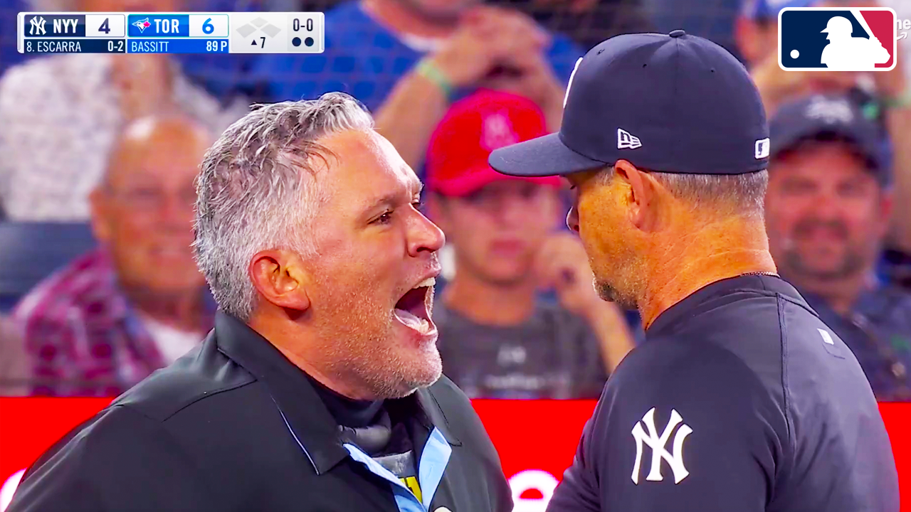 Aaron Boone & Matt Blake have both been ejected after a strike three call on Anthony Volpe | Yankees vs Blue Jays 2025 MLB Highlights