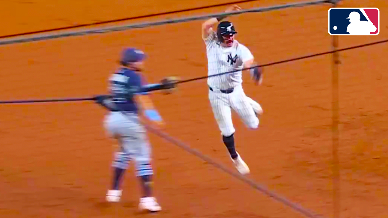 Austin Wells Error thought there were three outs to send the game to extra innings | Yankees vs Rays 2025 MLB Highlights