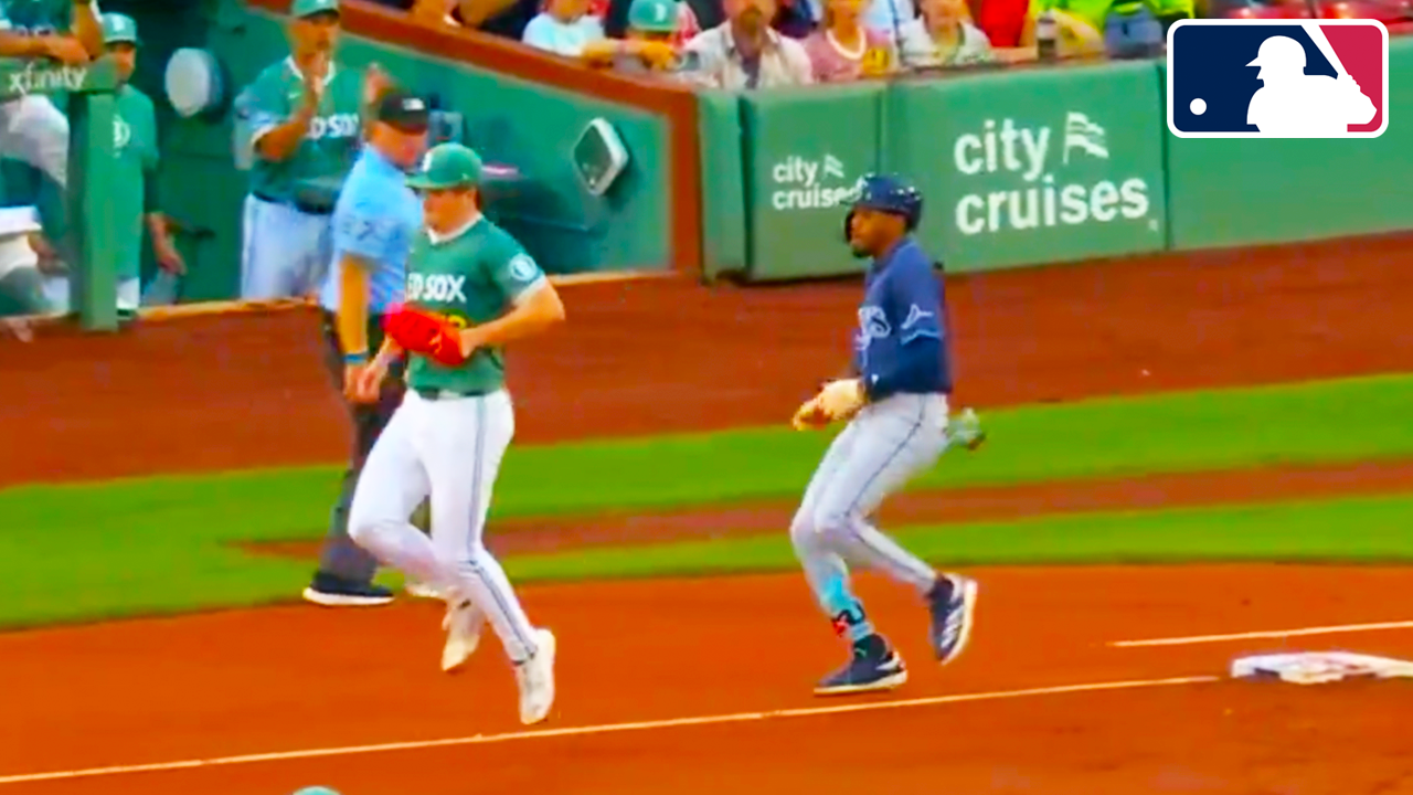 Hunter Dobbins Injury Covering First Base | Boston Red Sox vs Tampa Bay Rays 2025 MLB Highlights