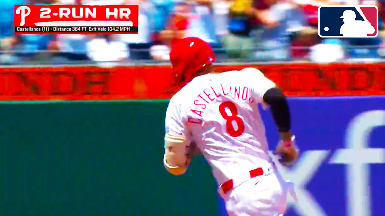 Nick Castellanos 2 Run Home Run 384 ft. | Reds vs Phillies 2025 MLB Highlights