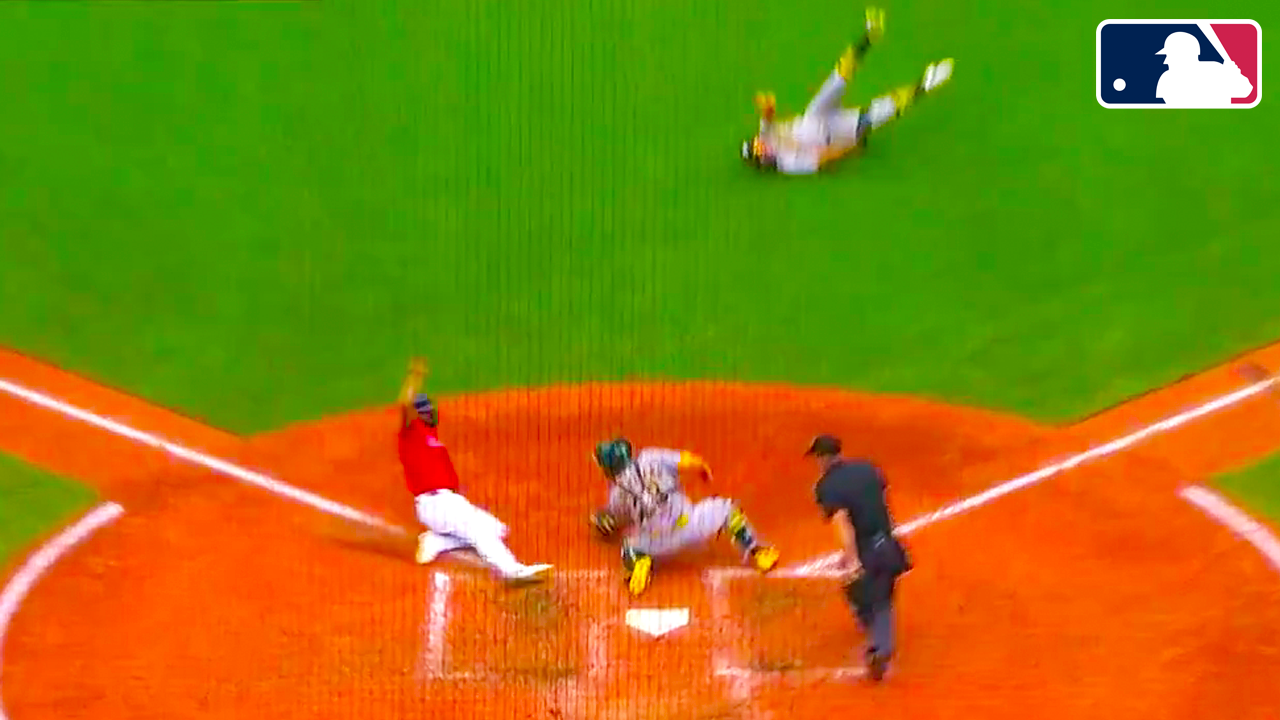 Nick Kurtz Gets Johnathan Rodríguez OUT at Home Plate | Athletics vs Guardians 2025 MLB Highlights