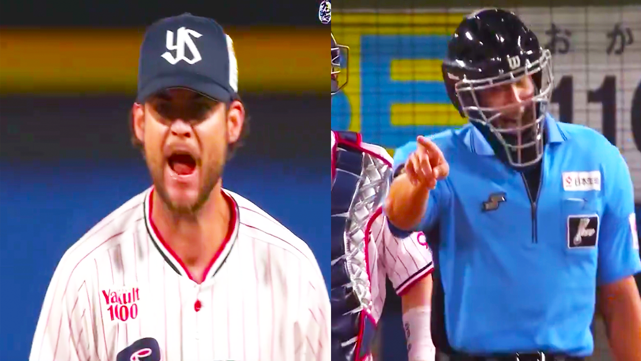 Peter Lambert to Umpire “Wake the FCUK UP!” | Tokyo Yakult Swallows | Nippon Pro Baseball League