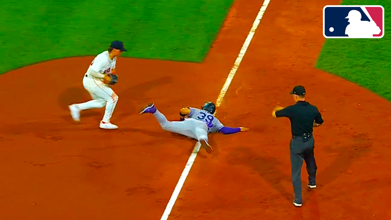 Thairo Estrada Safe or Out at Third Base | Rockies vs Red Sox 2025 MLB Highlights