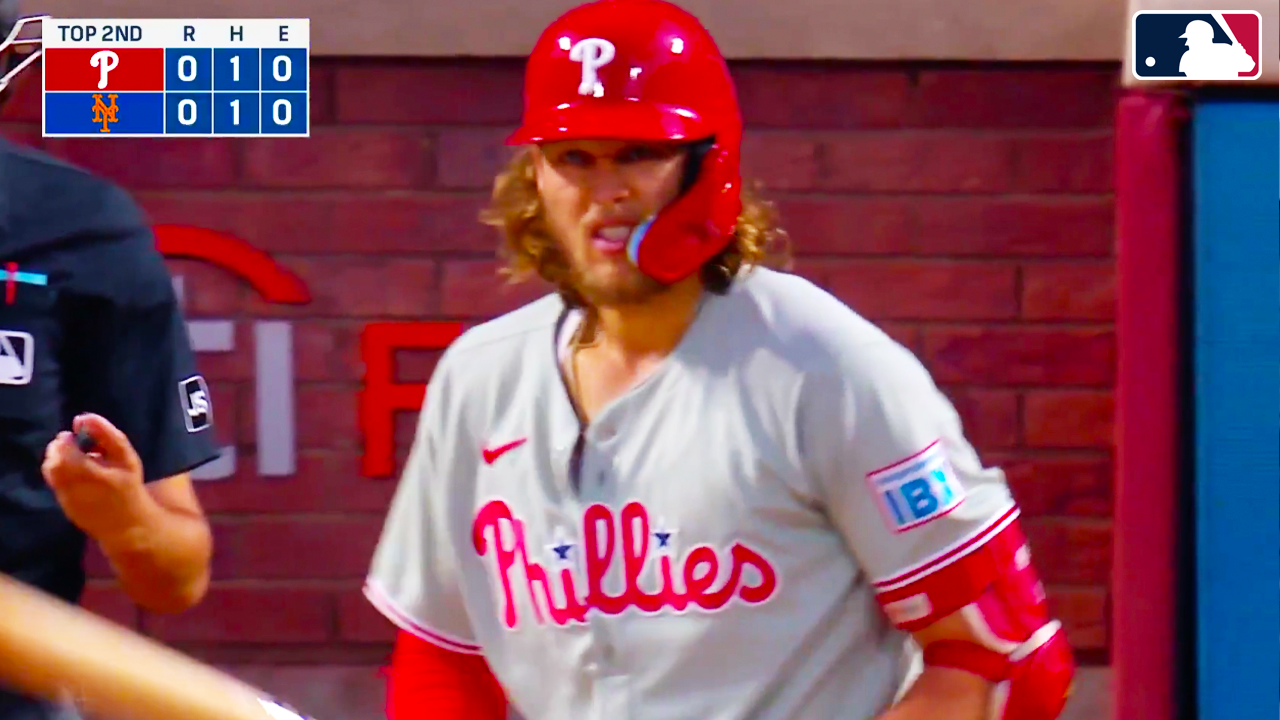 Alec Bohm gets booed in his first at bat of the night | Mets vs Phillies 2025 MLB Highlights