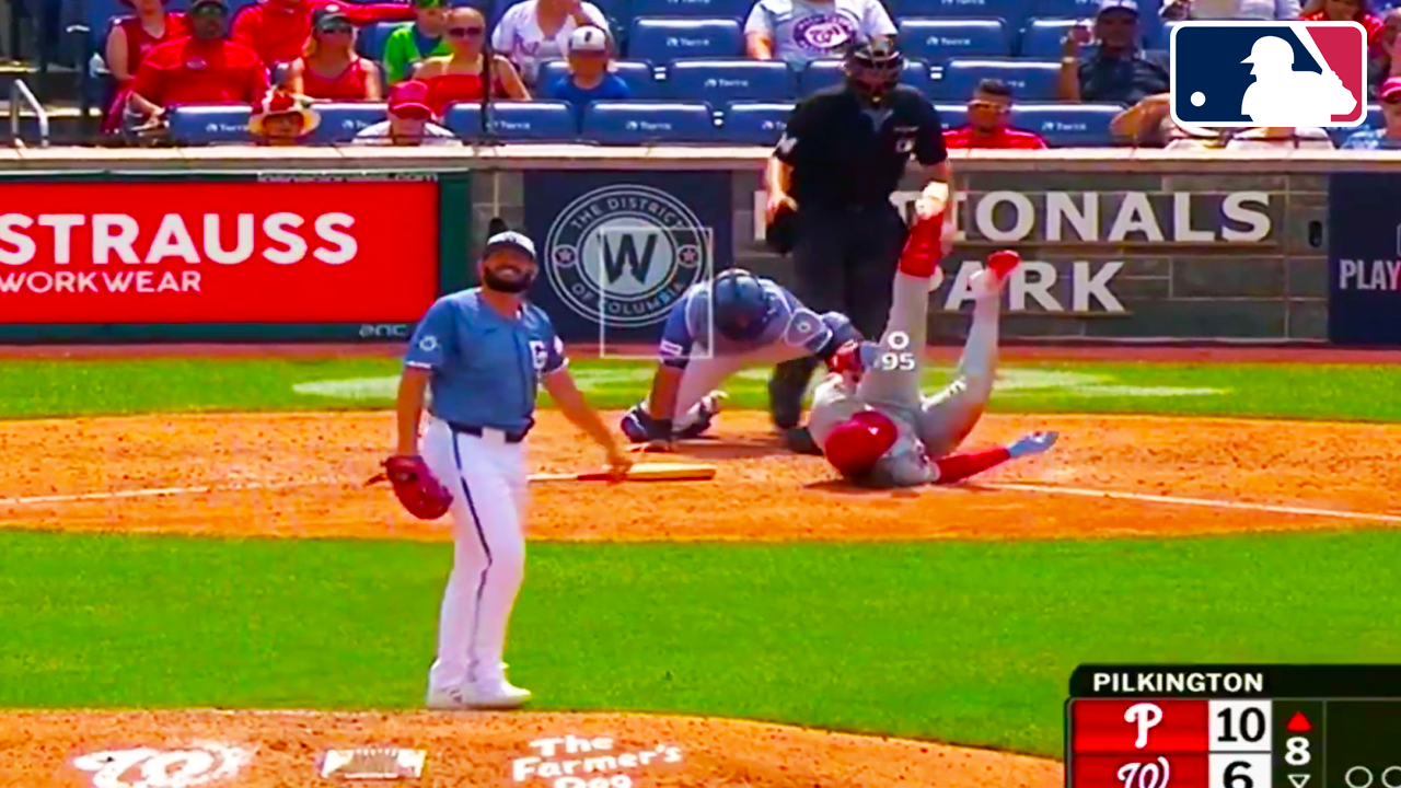 Alec Bohm was NOT happy after he was the second batter Konnor Pilkington plunked in this inning | Phillies vs Nationals 2025 MLB Highlights
