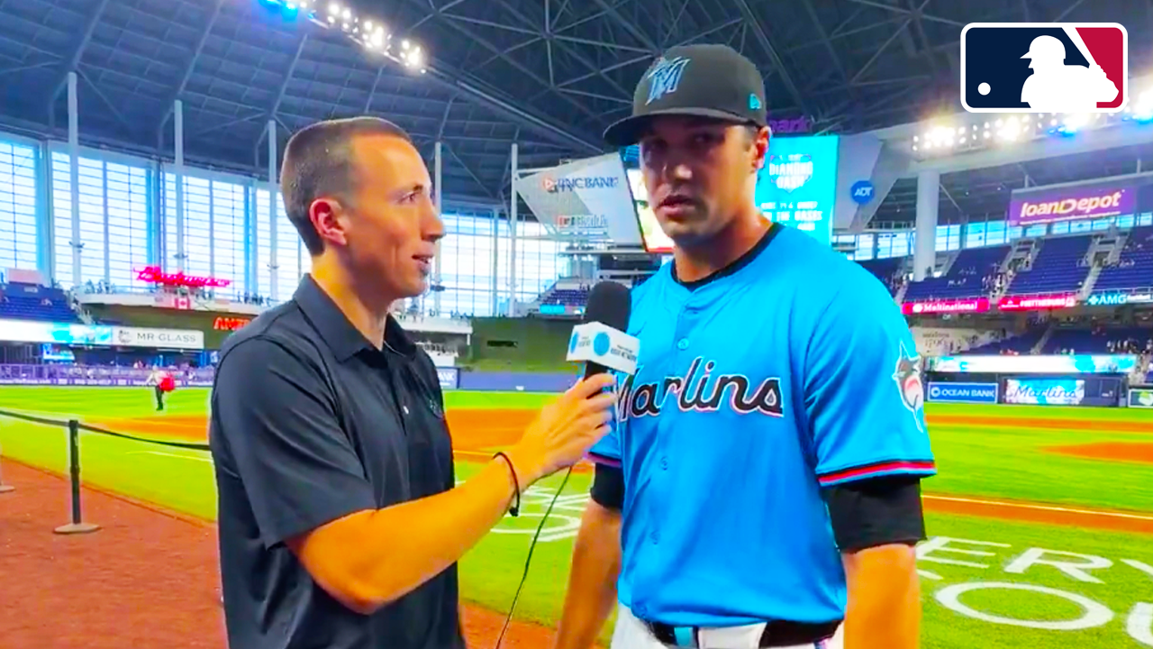 “Great win, you’re scaring me, go to the clubhouse…” Tyler Phillips INTENSE post-game interview | Marlins vs Blue Jays 2025 MLB Highlights