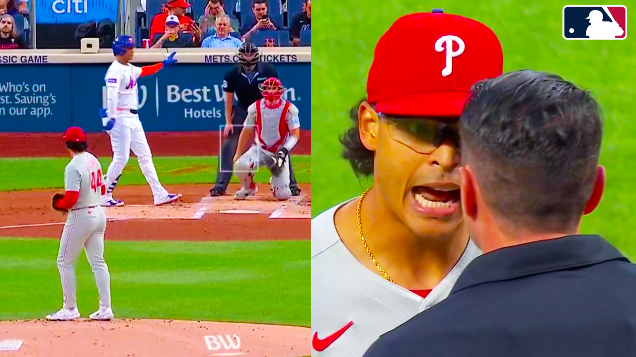 Jesús Luzardo NOT happy that Juan Soto was granted time out | Phillies vs Mets 2025 MLB Highlights