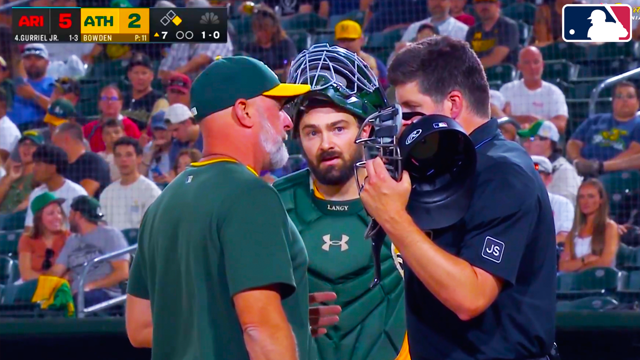 Mark Kotsay Ejected from Lourdes Gurriel Jr Strike Zone | Diamondbacks Athletics 2025 MLB Highlights