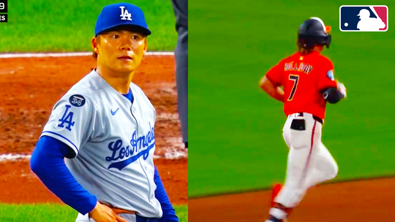 Jackson Holliday Breaks Up Yoshinobu Yamamoto’s No-Hitter with Final-Out Home Run | Dodgers vs Orioles 2025 MLB Highlights