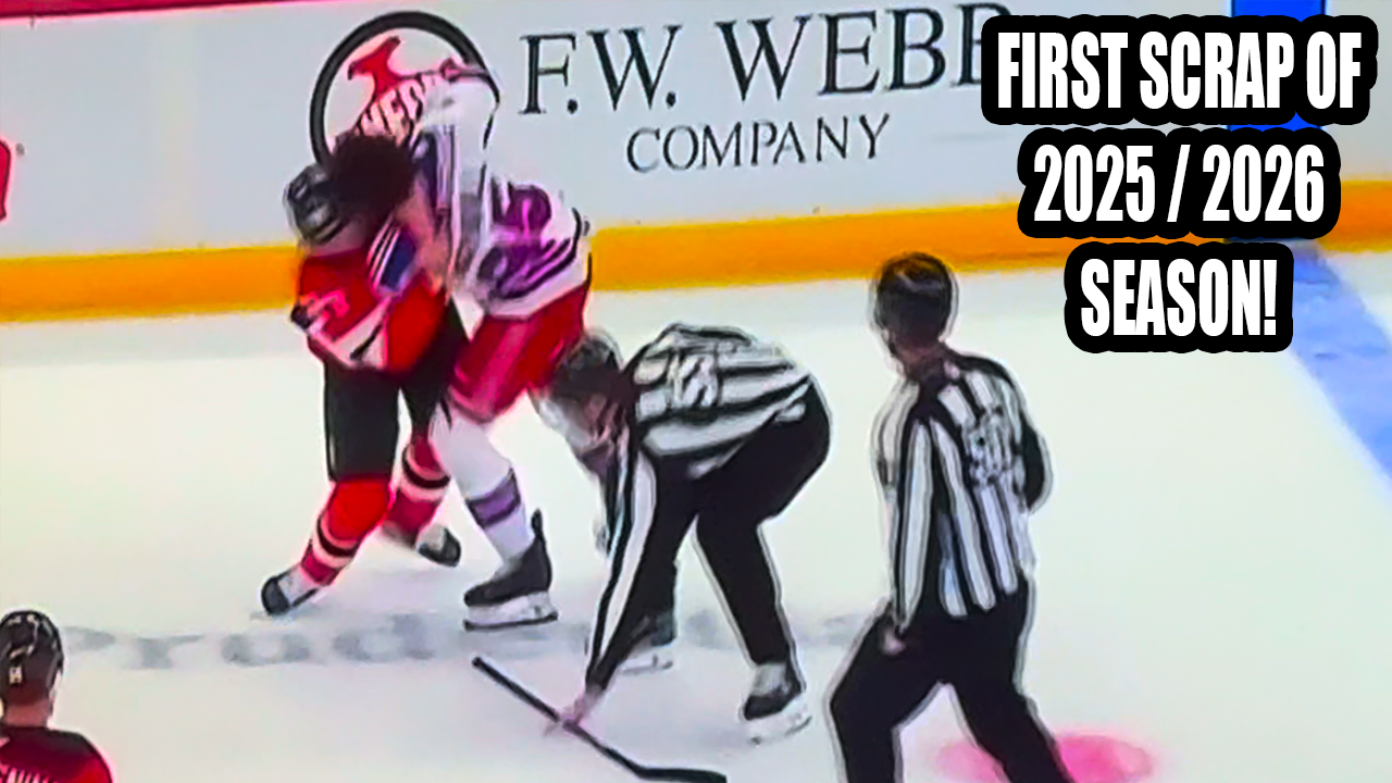 Nathan Legare vs Nathan Aspinall Fight | Rangers vs Devils 2025 NHL Pre Season Highlights