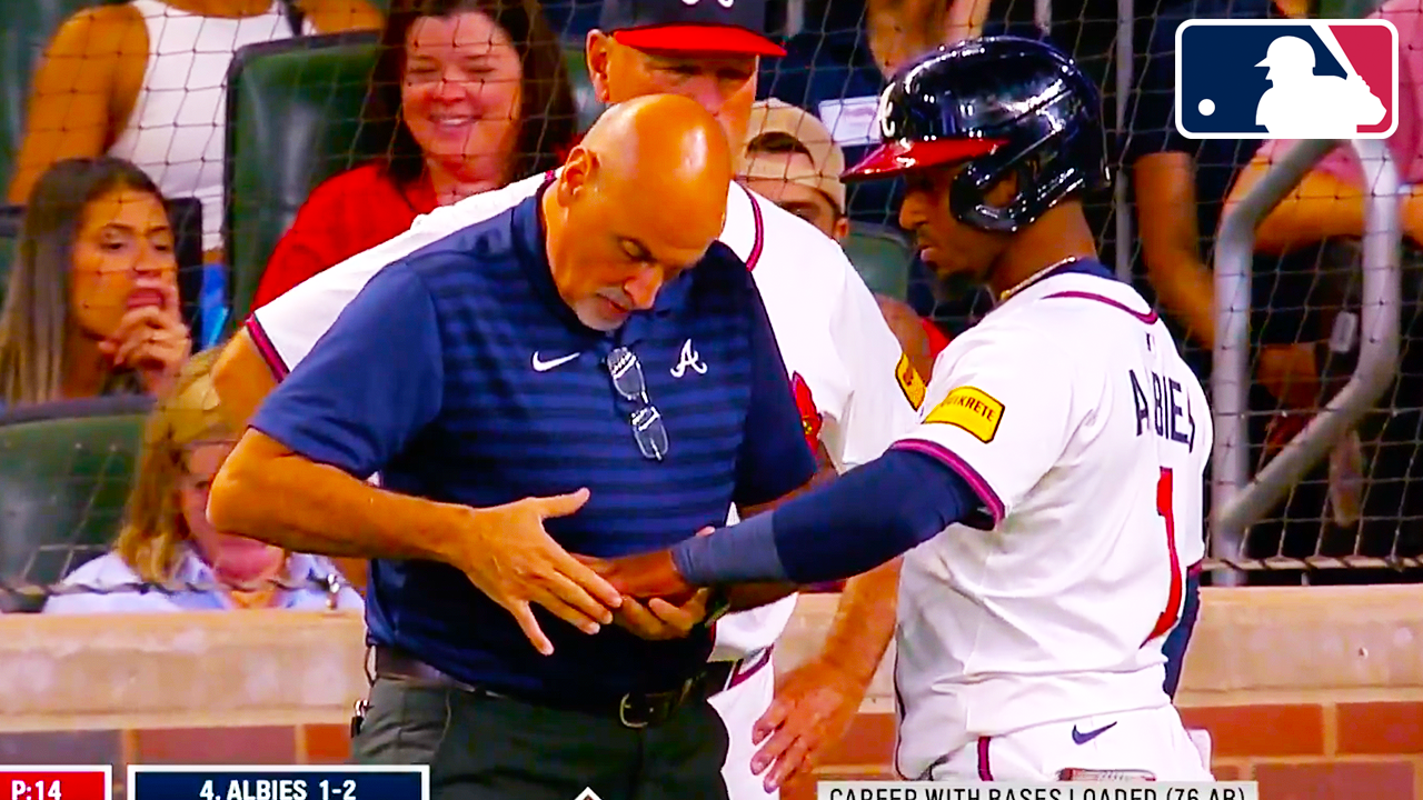 Ozzie Albies Injury fractured his hamate bone | Nationals vs Braves 2025 MLB Highlights