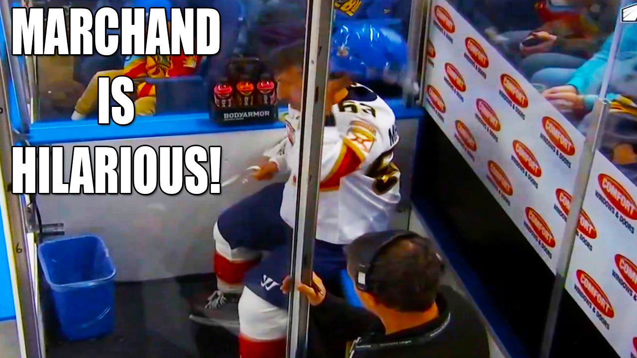 Brad Marchand Takes Dahlin’s Helmet to the Box, Rips Straps Off | Panthers vs Sabres 2025 Highlights