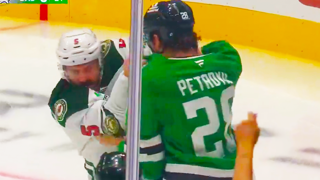 Jake Middleton Alex Petrovic Fight | Minnesota Wild vs Dallas Stars 2025 NHL Highlights