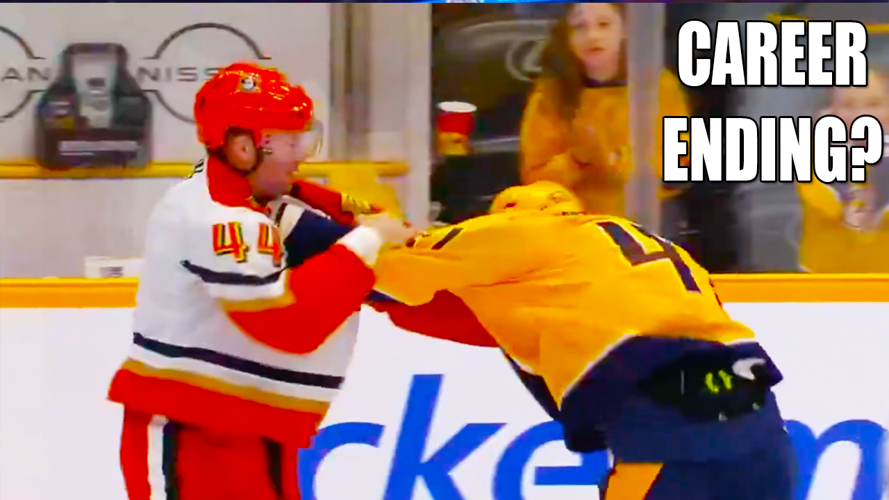 Michael McCarron Ross Johnston Fight | Anaheim Ducks vs Nashville Predators 2025 Highlights