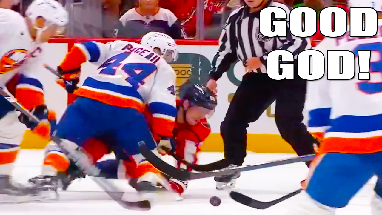 Pierre-Luc Dubois Injury needed to be helped off the ice | Capitals vs Islanders 2025 Highlights