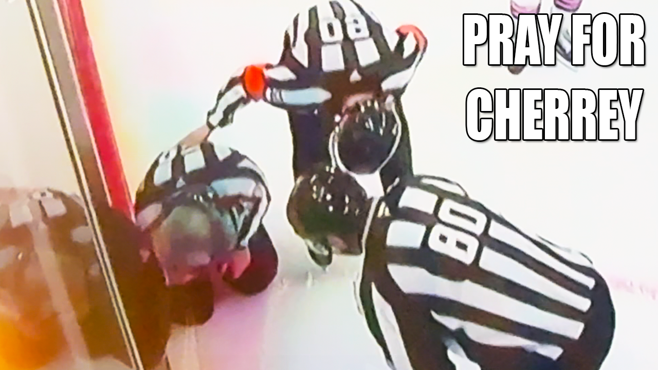 Referee Linesman Scott Cherrey Hit in face with Puck Loses Teeth | Rangers vs Canadiens 2025 Highlights