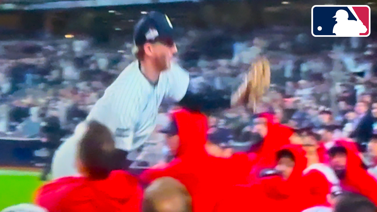 Ryan McMahon Diving Catch into Boston Dugout | Yankees vs Red Sox 2025 MLB Wildcard Highlights