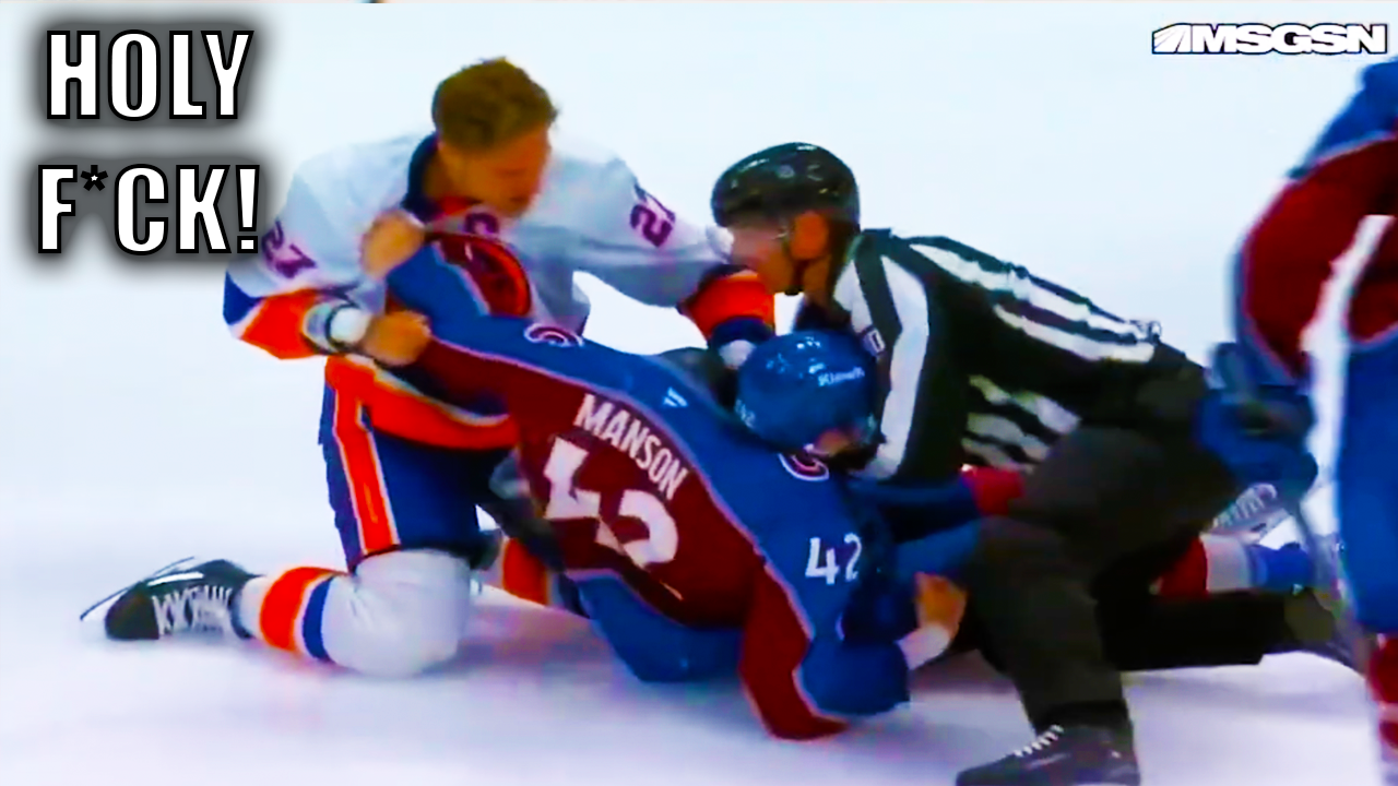 Anders Lee Josh Manson Fight Scrap | New York Islanders vs Colorado Avalanche 2025 Highlights