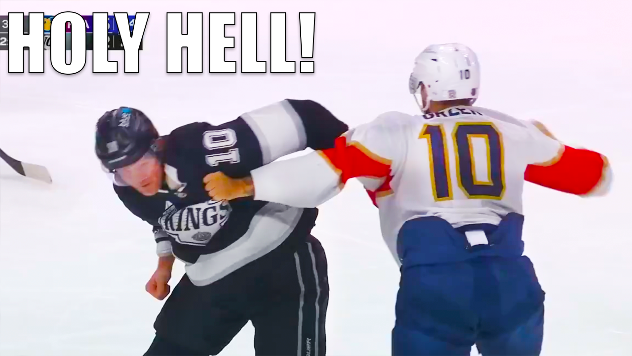 Corey Perry AJ Greer Fight Scrap | LA Kings vs Florida Panthers 2025 Highlights