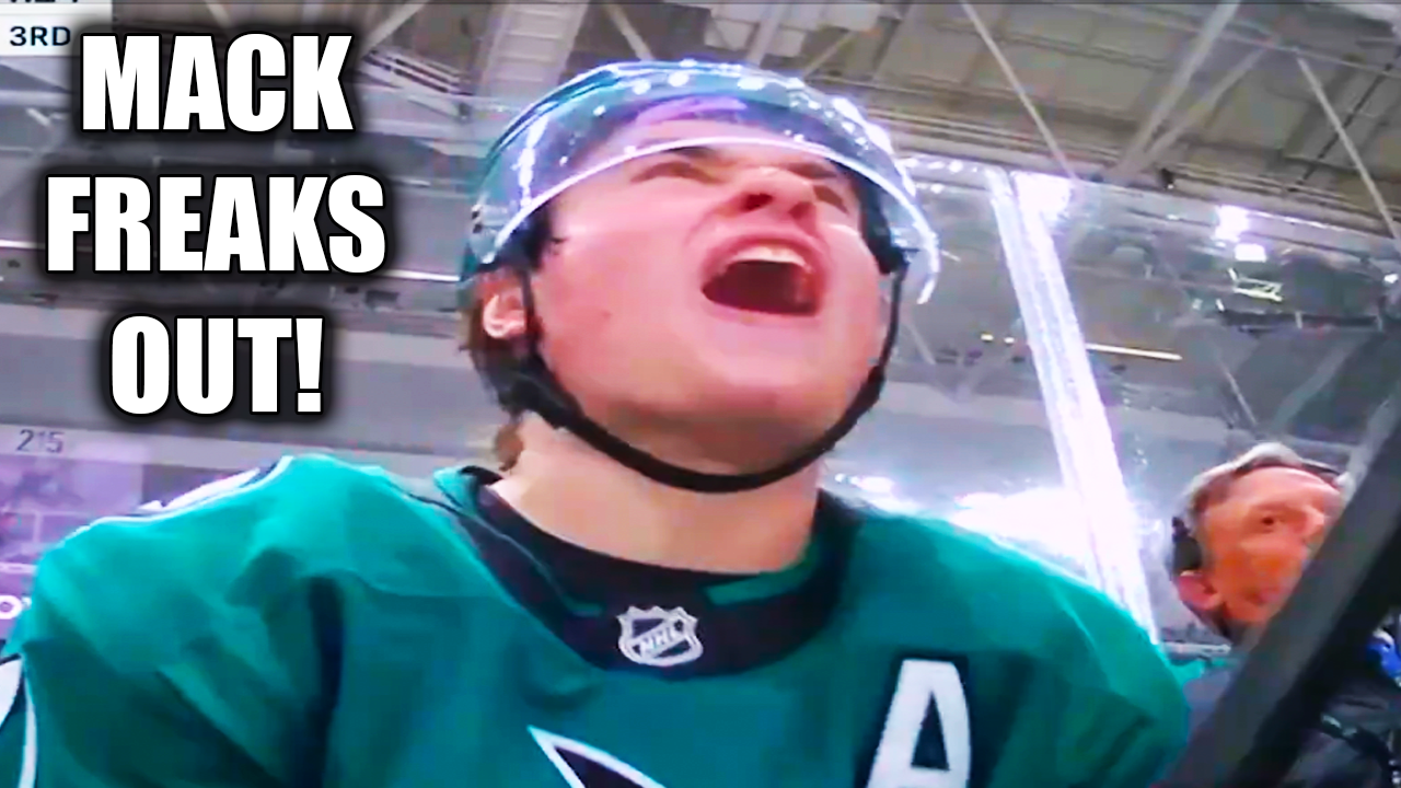 Macklin Celebrini Freaks Out in Penalty Box Over Call | Sharks vs Canucks 2025 Highlights