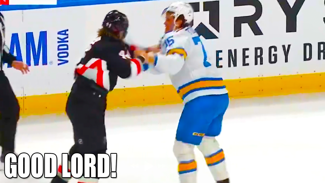 Tyler Tucker Josh Dunne Fight Scrap | Buffalo Sabres vs St Louis Blues 2025 Highlights