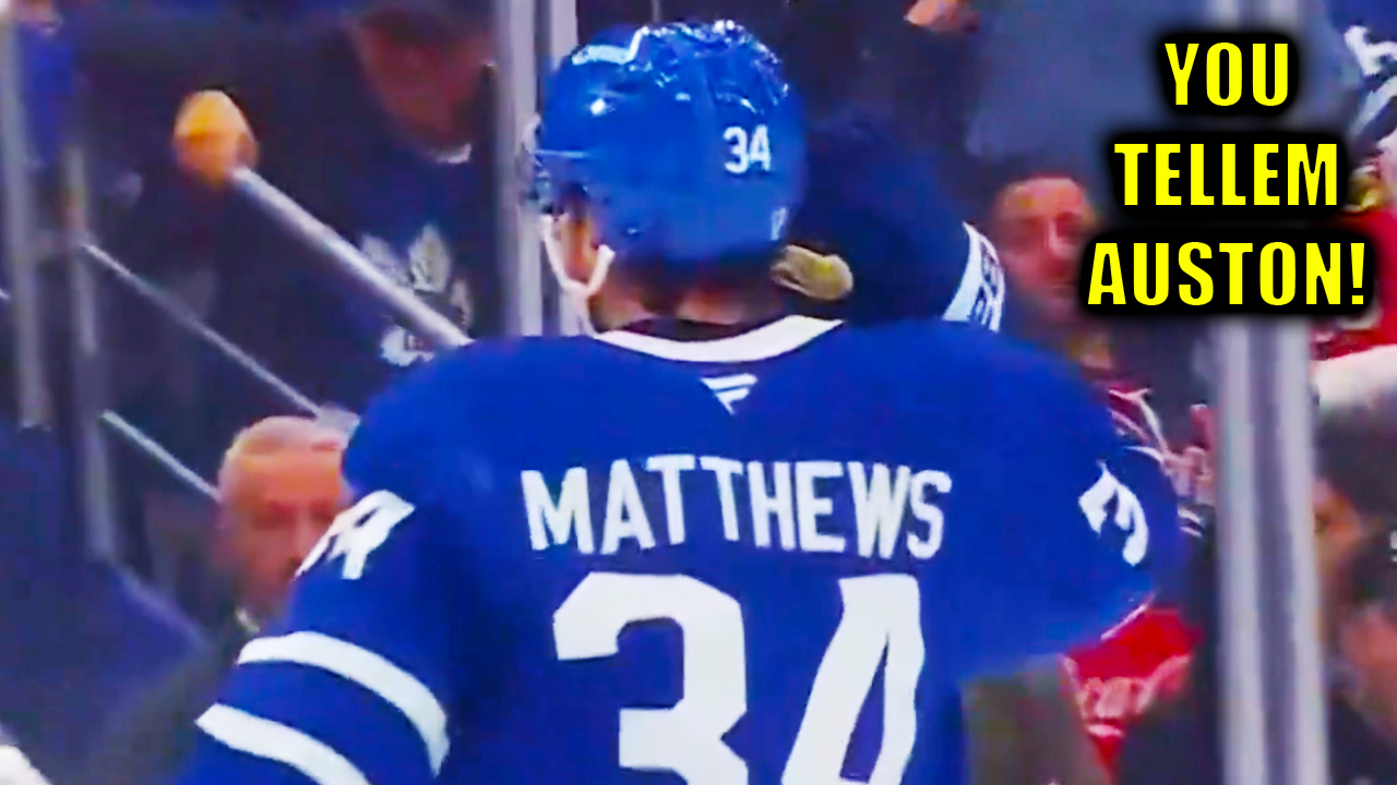 Auston Matthews TIES IT late in the 3rd and puts his hand to his ear after the Leafs were getting booed earlier in the period | Maple Leafs vs Blackhawks 2025 Highlights