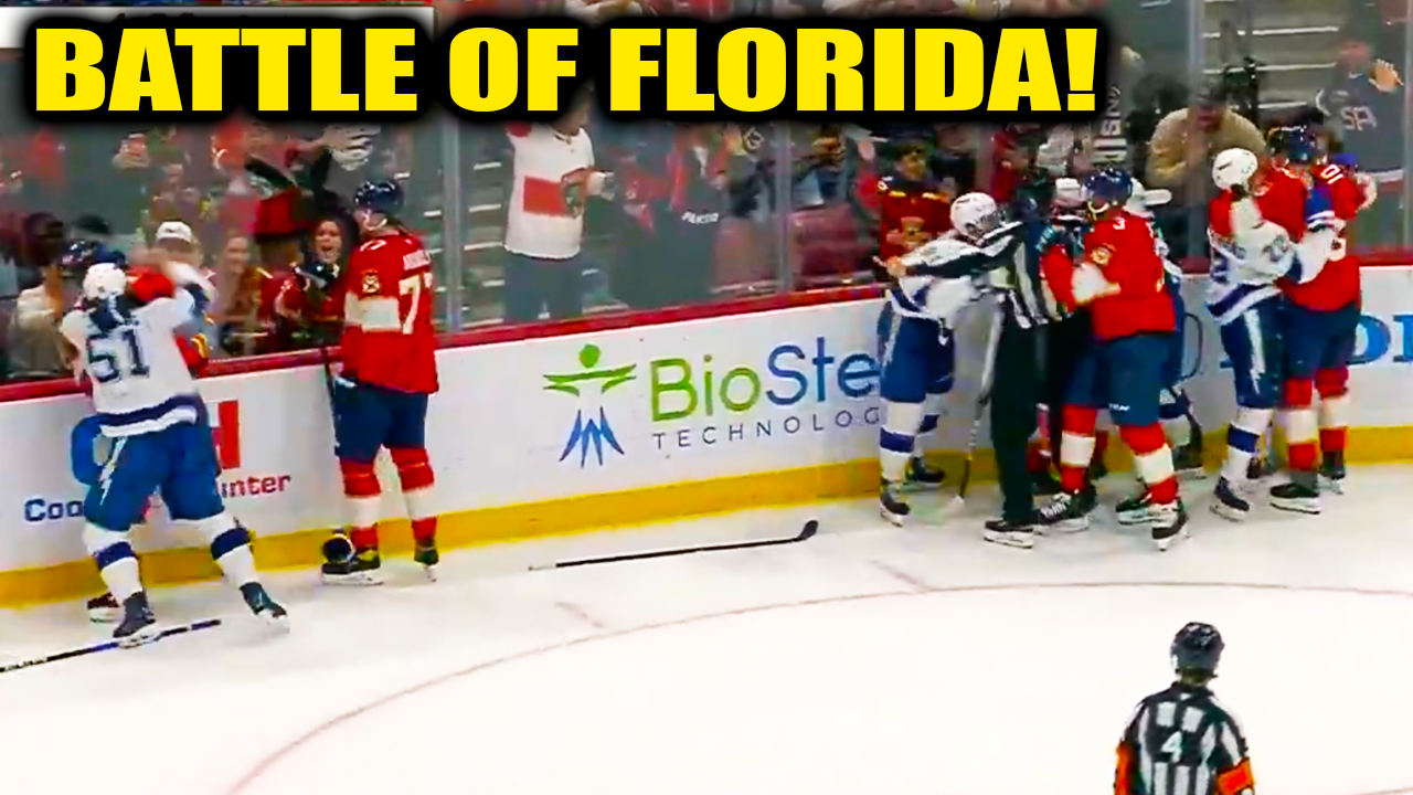 Cirelli, Guentzel, Bjorkstrand, D’astous, Greer, Rodrigues Fight | Lightning vs Panthers 2025 Highlights