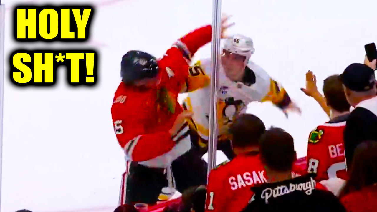 Connor Murphy Noel Acciari Fight Scrap | Chicago Blackhawks vs Pittsburgh Penguins 2025 Highlights