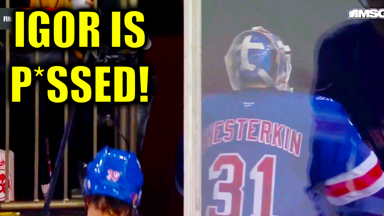 Igor Shesterkin SMASHED his stick after leaving the ice at the end of the game tonight | Rangers vs Ducks 2025 Highlights