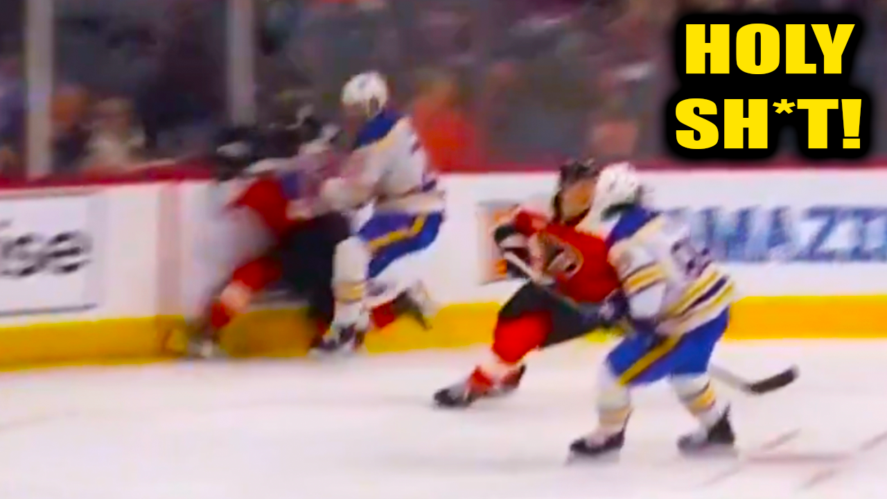 Rasmus Dahlin HUGE Hit on Trevor Zegras 5 Minute Major Game Misconduct | Flyers vs Sabres 2025 Highlights