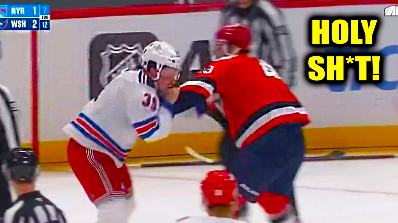 Sam Carrick Tom Wilson Fight Scrap | New York Rangers vs Washington Capitals 2025 Highlights