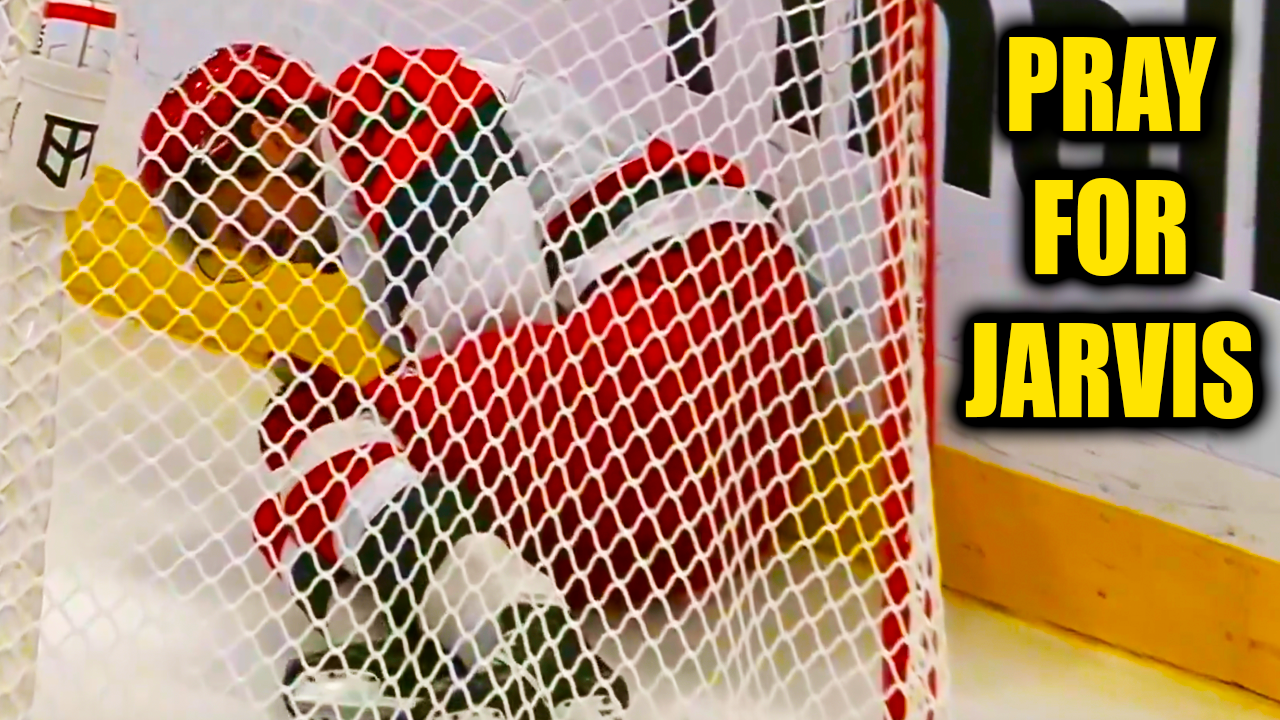 Seth Jarvis Injury exits the game in OT after crashing hard into the net | Hurricanes vs Panthers 2025 Highlights