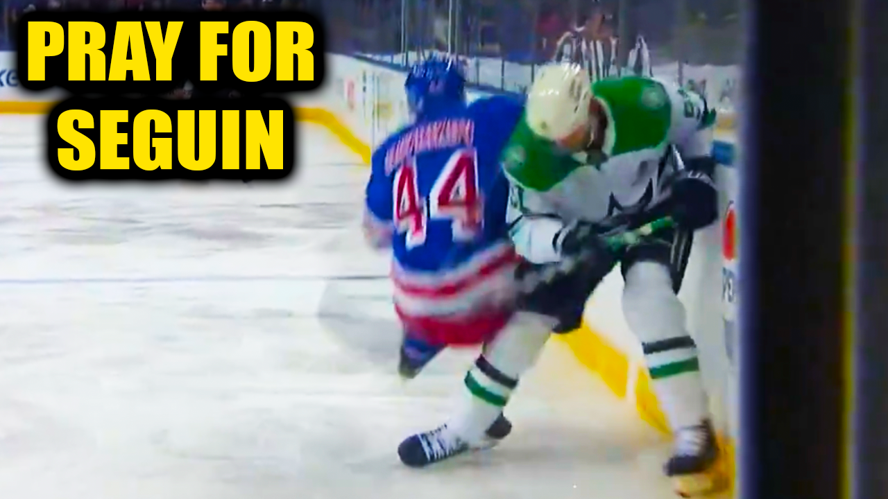 Tyler Seguin Injury Collision with Vladislav Gavrikov | New York Rangers vs Dallas Stars 2025 Highlights