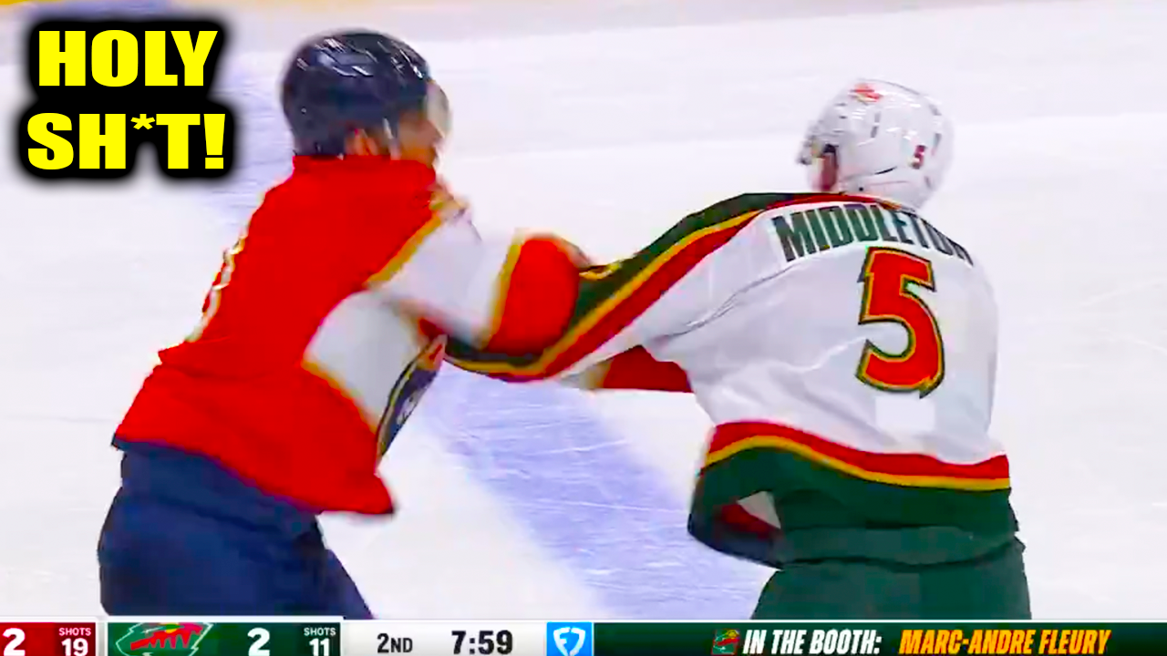 AJ Greer Jake Middleton Fight Scrap | Minnesota Wild vs Florida Panthers 2026 Highlights
