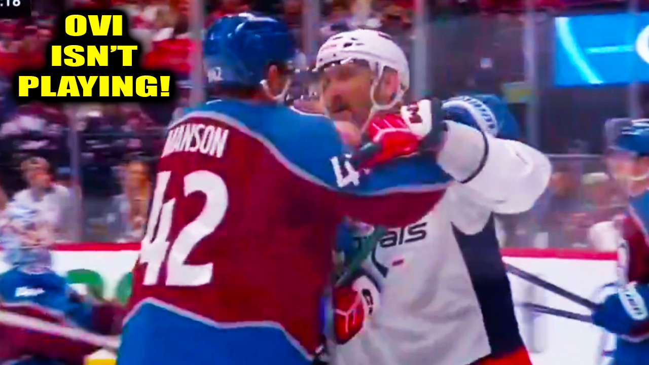 Alex Ovechkin Josh Manson Confrontation for Nic Dowd Hit | Capitals vs Avalanche 2026 Highlights