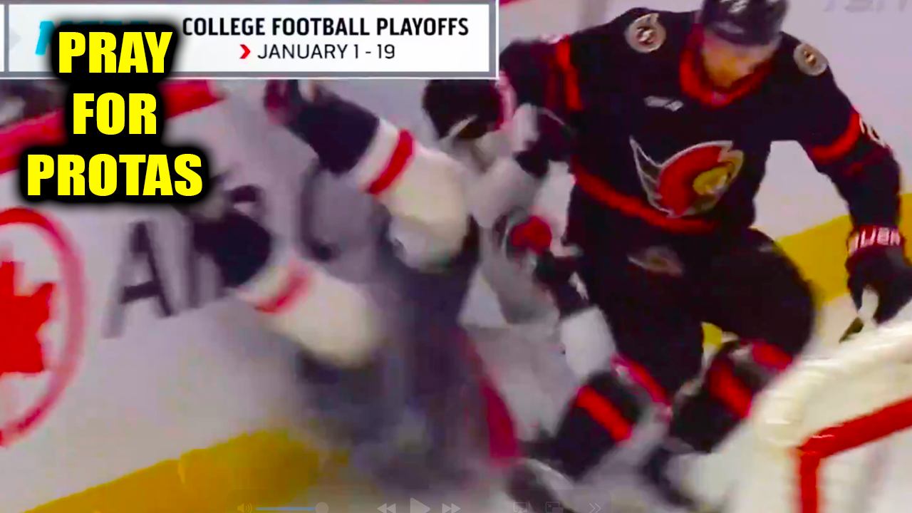 Artem Zub HUGE Hit on Aliaksei Protas into Boards Fight Scrum | Senators vs Capitals 2025 Highlights