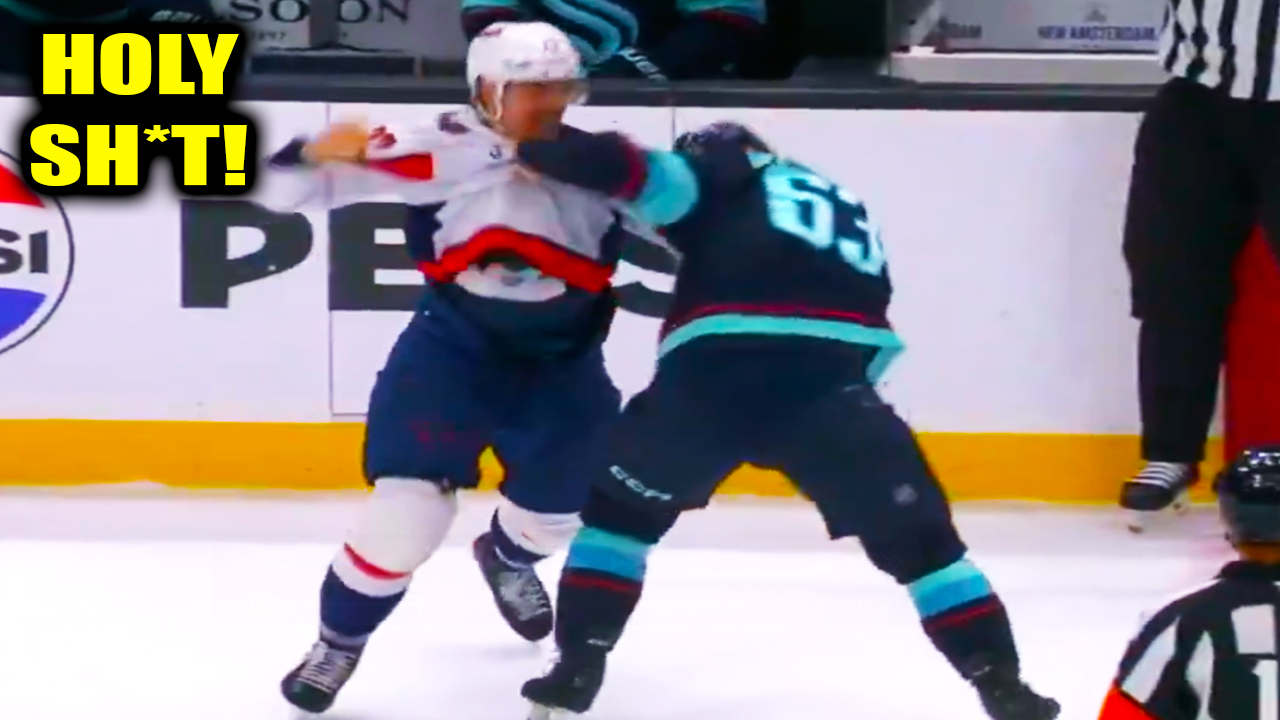 Brandon Duhaime Jacob Melanson Fight Scrap | Seattle Kraken vs Washington Capitals 2026 Highlights
