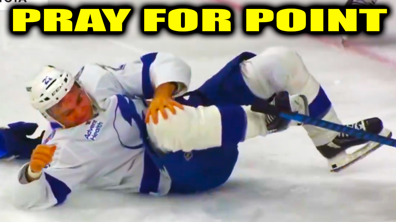 Brayden Point Injury needed help getting off the ice after Cam York fell on his leg in front of the net | Flyers vs Lightning 2026 Highlights