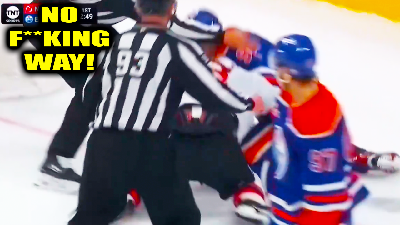 Connor McDavid hit by Johnathan Kovacevic Vasily Podkolzin Fight Scrap | Devils vs Oilers 2026 Highlights