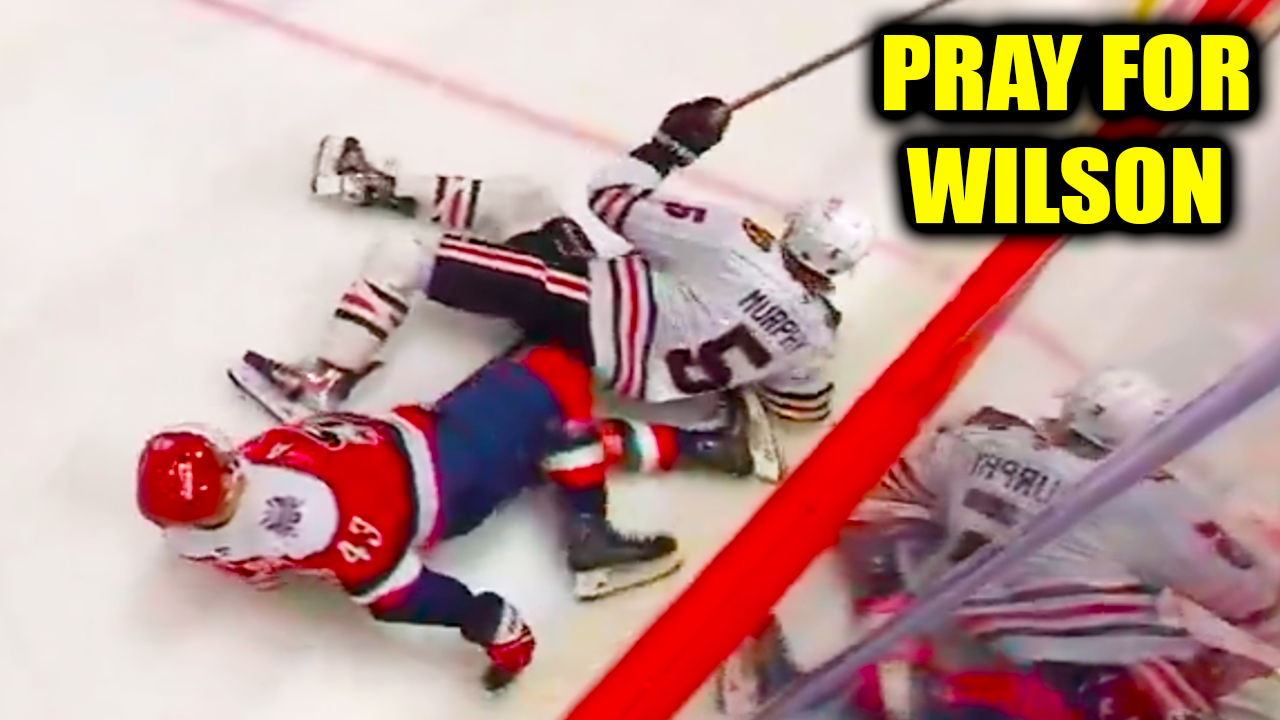 Connor Murphy HUGE Hit on Tom Wilson Injury | Washington Capitals vs Chicago Blackhawks 2026 Highlights