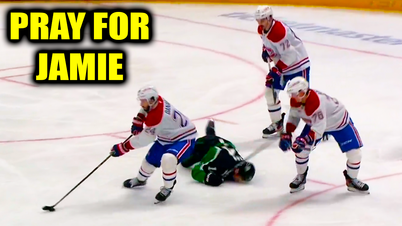 Jamie Benn Injury Hits Face on Ice, Leaves Game | Dallas Stars vs Montreal Canadiens 2026 Highlights